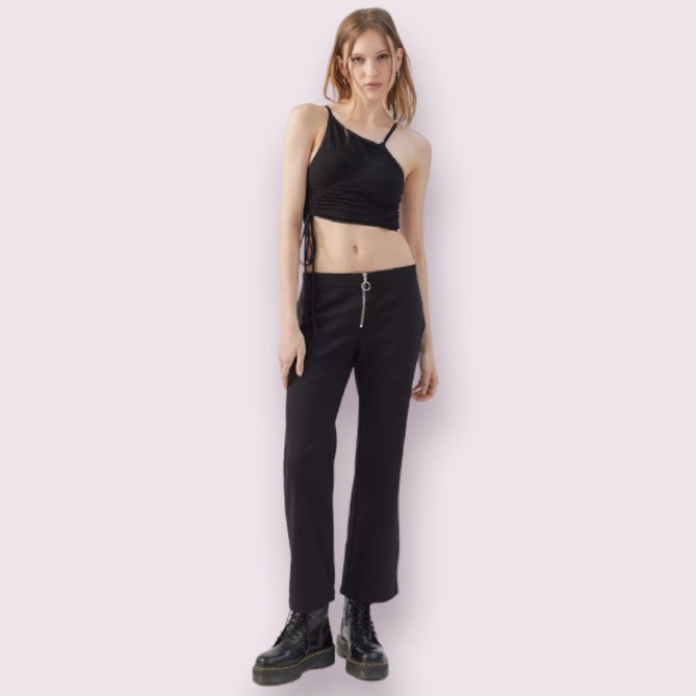 Urban Outfitters Liana Low-Rise Kick Flare Pant in Black